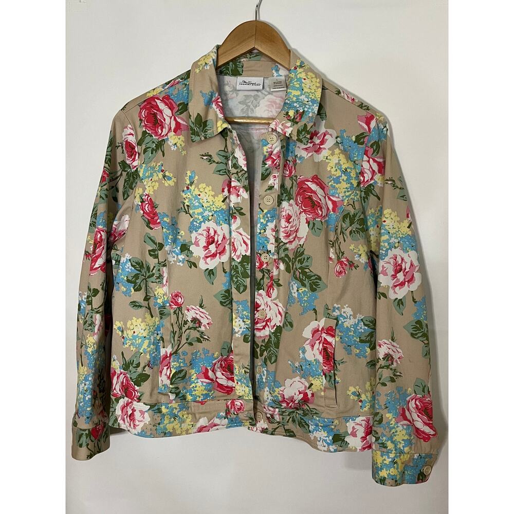 The Vermont Country Store Woman's Jacket Large Grandmacore Cottagcore Country